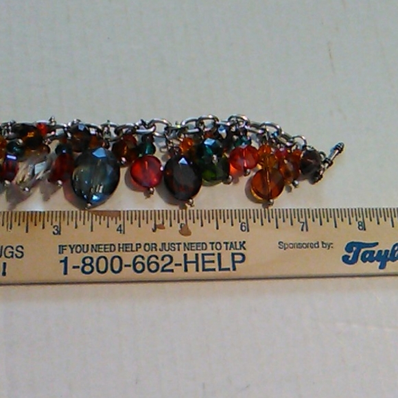 Nwot Multi Colored Crystal Bracelet - Picture 4 of 8